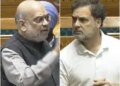 'Hair will turn grey, it is not easy to sit here...' Amit Shah made verbal attack on Rahul Gandhi through gestures