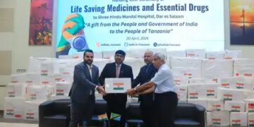 India sent two tons of medical goods to Tanzania