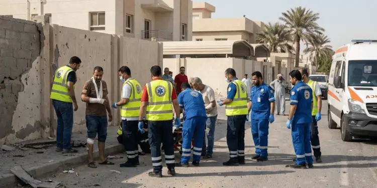Iran’s missile and drone fell in the northern area of ​​Kuwait, 6 people were injured, air defense shot down many in the air.