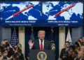 Iran’s missiles are a big threat to America and Europe, Trump said no corner of the world was safe