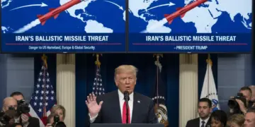 Iran’s missiles are a big threat to America and Europe, Trump said no corner of the world was safe