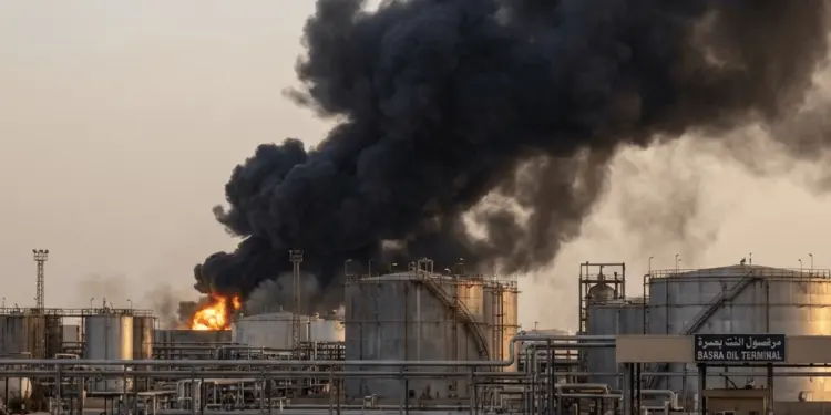 Iraq Drone Attack: Drone attack on Basra’s oil complex, massive fire, chaos in oil companies.