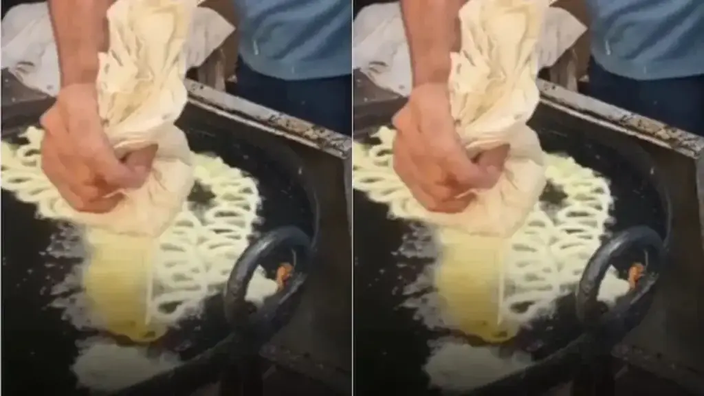 Jalebi seller's home-made jugaad amid LPG crisis in Prayagraj, stove running on waste engine oil goes viral