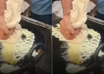 Jalebi seller's home-made jugaad amid LPG crisis in Prayagraj, stove running on waste engine oil goes viral