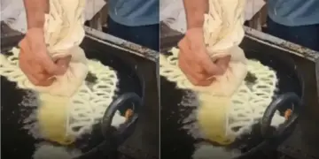 Jalebi seller's home-made jugaad amid LPG crisis in Prayagraj, stove running on waste engine oil goes viral