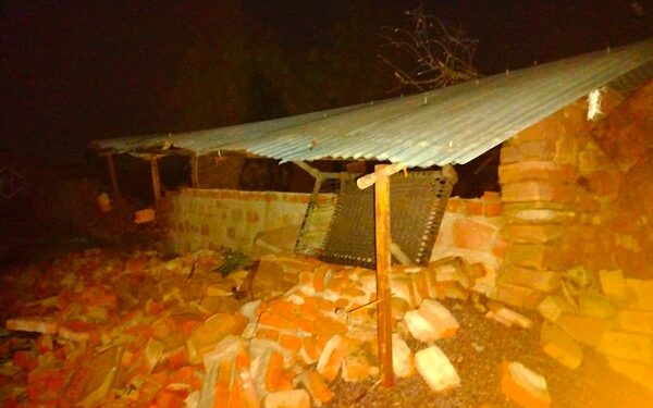 Nature's havoc and sobbing hopes: Orgy of storm and hailstorm in Rudawal, plea for compensation amid the scene of devastation.