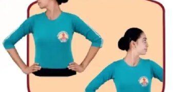 Neck Movement: Relief for those who work sitting at a desk for hours, easy movement of the neck will relieve stiffness.