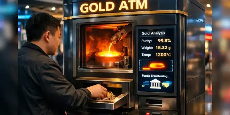 New trend of 'Gold ATM' in China, process of selling jewelery becomes easier
