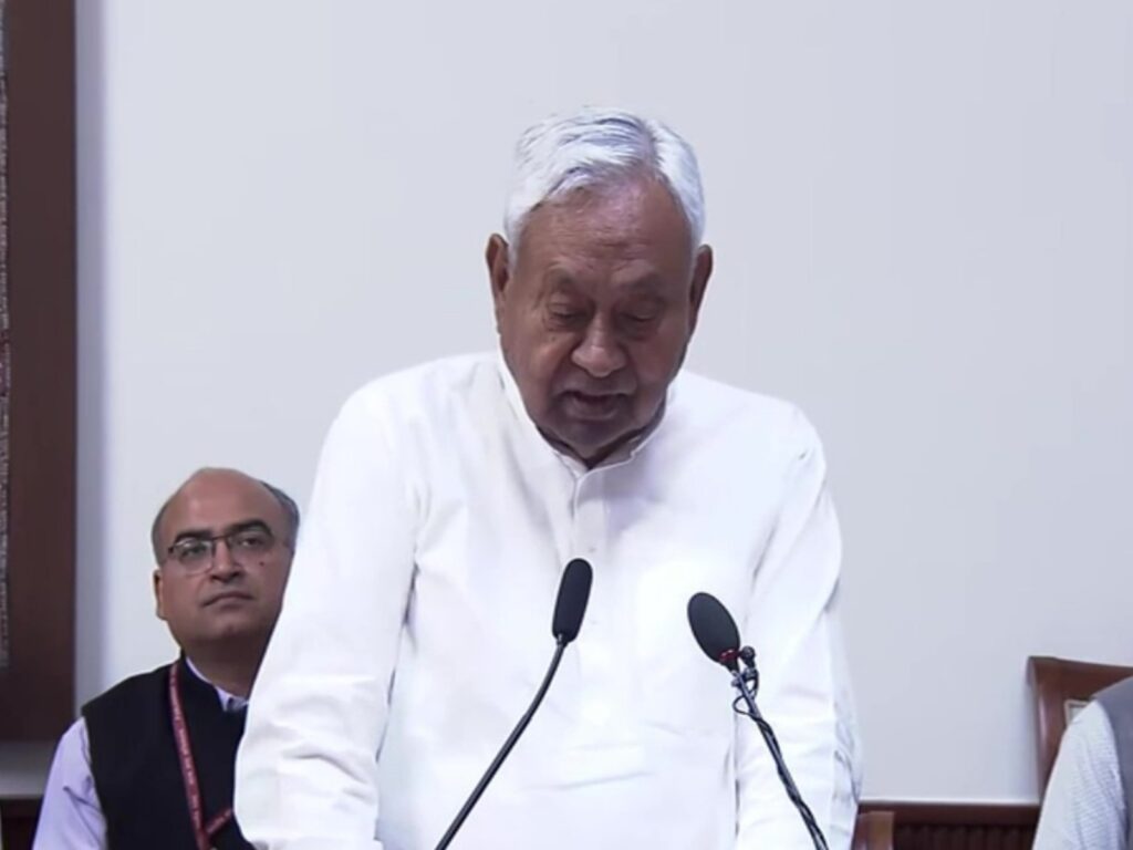 Nitish Kumar, who was the CM of Bihar for two decades, took oath as a Rajya Sabha member.