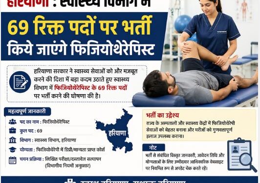 Physiotherapists will be recruited on 69 vacant posts in the Health Department: Aarti Singh Rao