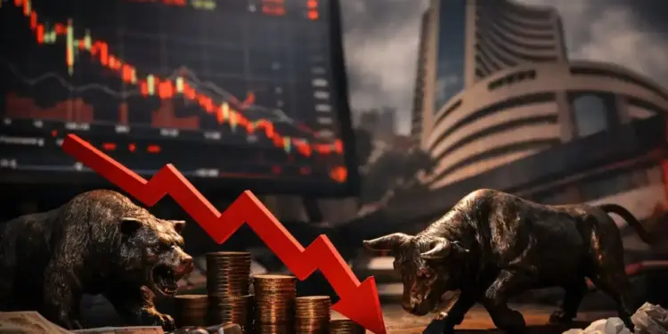Stock Market Closing: Break on 3 days' rise! Sensex fell 700 points, Nifty closed down 200 points.