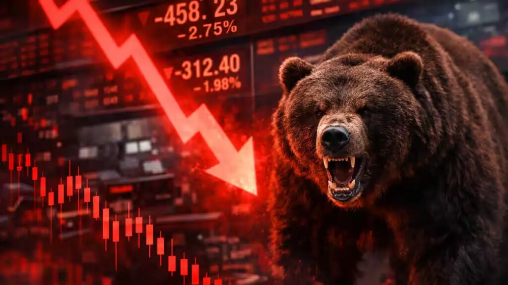 Stock Market Closing: Market closed with huge fall! Sensex closed down 850 points, Nifty closed below 24,200.