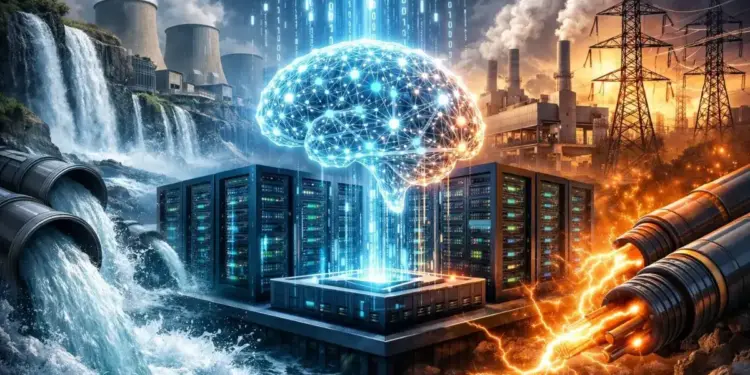 The shocking truth of AI Data Centre: One center uses as much water as a thousand houses, the annual figures are astonishing.