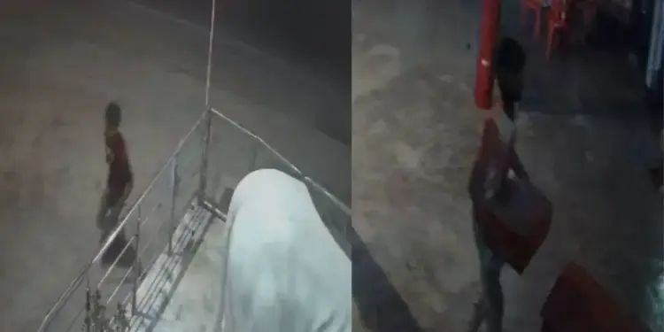 Theft in Baba Bhadeshwar Nath temple of Muzaffarpur, thieves took away valuables including donation box; Incident captured in CCTV