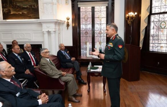 US Army Chief General Upendra Dwivedi interacted with ex-servicemen