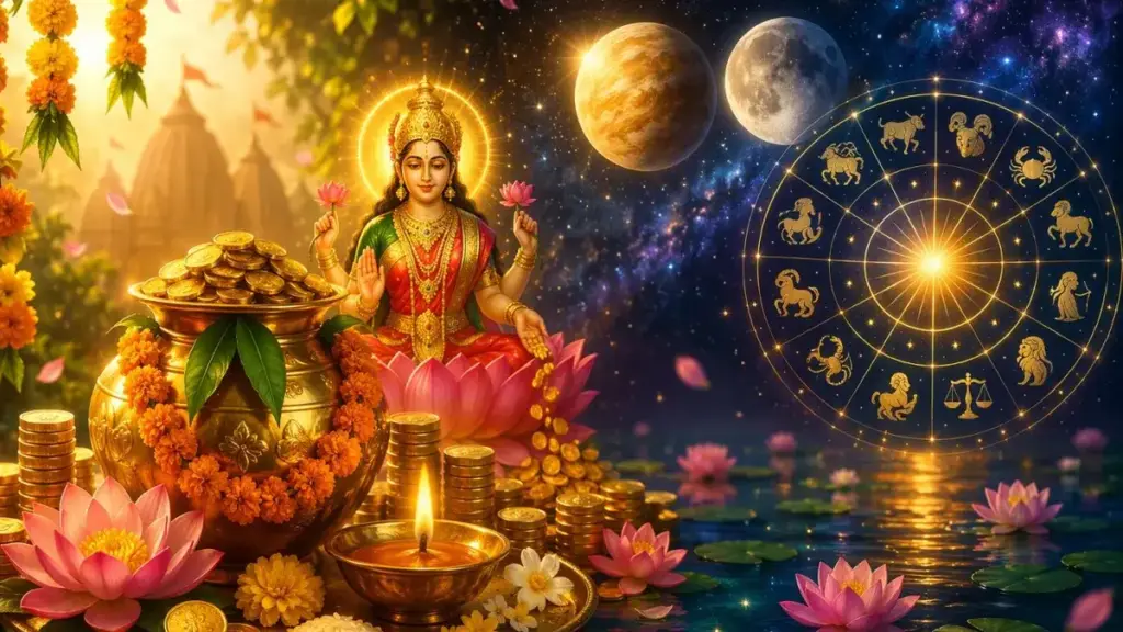 Venus-Moon Conjunction 2026: Luck of these 3 zodiac signs will change on Akshaya Tritiya, they will get benefits in both money and love.