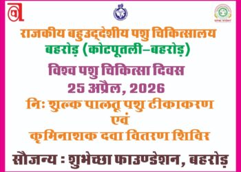 World Veterinary Day: Free pet vaccination camp to be organized in Behror