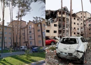 ≡ 10 heartbreaking before and after photos of Ukrainian cities destroyed by the Russians ➤ Brain Berries