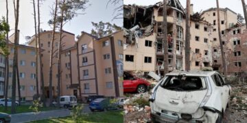 ≡ 10 heartbreaking before and after photos of Ukrainian cities destroyed by the Russians ➤ Brain Berries