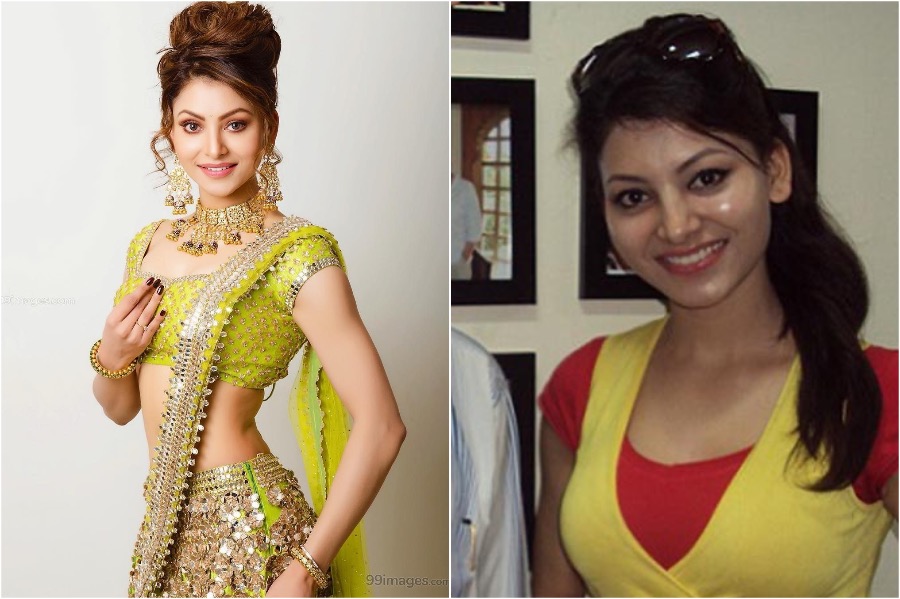 ≡ How does Urvashi Rautela look without makeup 》 Her Beauty
