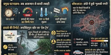 Storm's havoc in Jaipur and questions raised on the system: Storm that came at a speed of 80 KM left Jaipur bleeding, one dead.