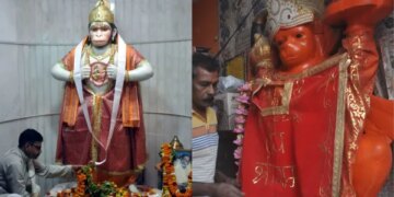 More than 400 Bhandaras in Lucknow today, worship and huge crowd at all the major Hanuman temples in the city on Tuesday of Jyeshtha month.