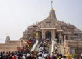 Along with the harsh sunlight, administrative restrictions are also troubling the devotees, barricading in front of the main entrance of Ram temple is causing problems.