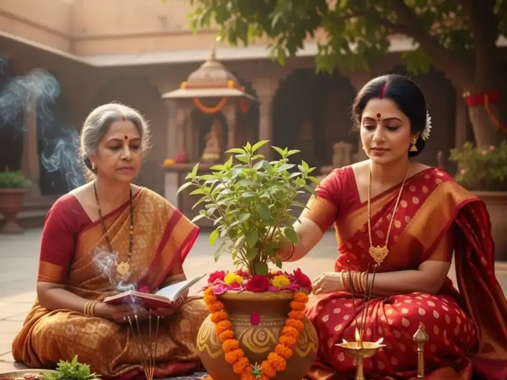 4 big benefits of lighting sesame oil lamp near Tulsi, know the importance of tradition