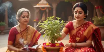 4 big benefits of lighting sesame oil lamp near Tulsi, know the importance of tradition