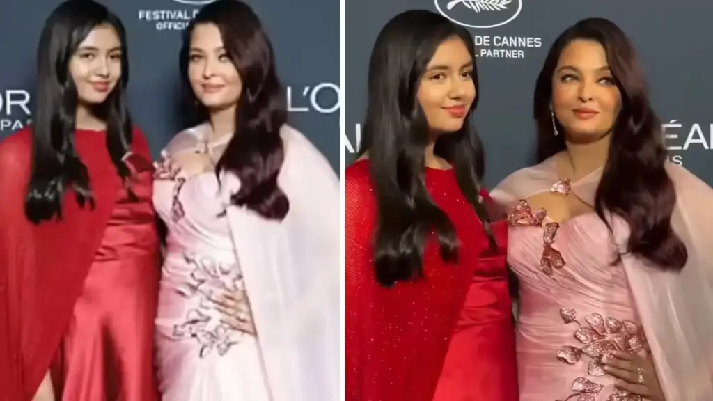 Aaradhya Bachchan's beautiful style became a topic of discussion at Cannes 2026, she stole the limelight with mother Aishwarya in red gown.