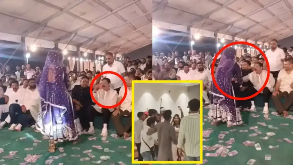 Anant Singh danced on 'Forgive me Rana ji...', showered notes and displayed weapons in the gathering.