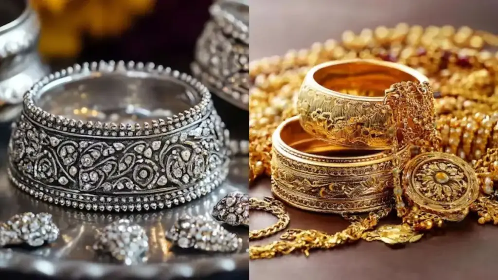 Big reversal in the prices of gold and silver: Gold becomes costlier, huge fall in silver creates stir in the market