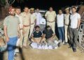 Big strike of Sriganganagar police: After an encounter-like siege, two smugglers from Punjab arrested, huge quantity of heroin and weapons recovered.