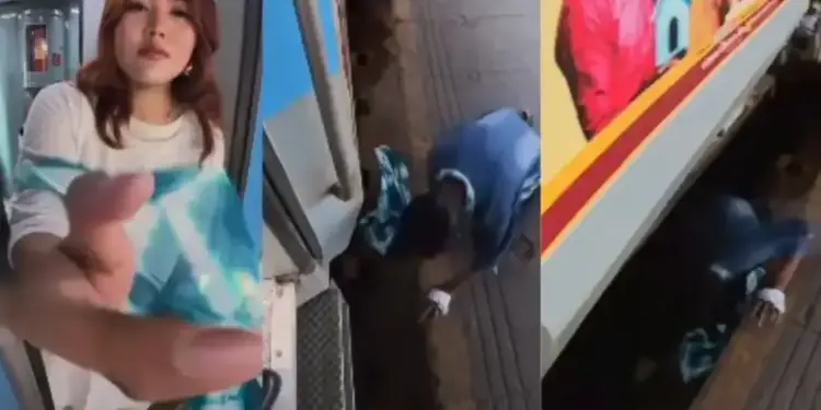 'Cheap Shahrukh Khan' becomes topic of discussion, video of young man taking out dupatta from under the train goes viral