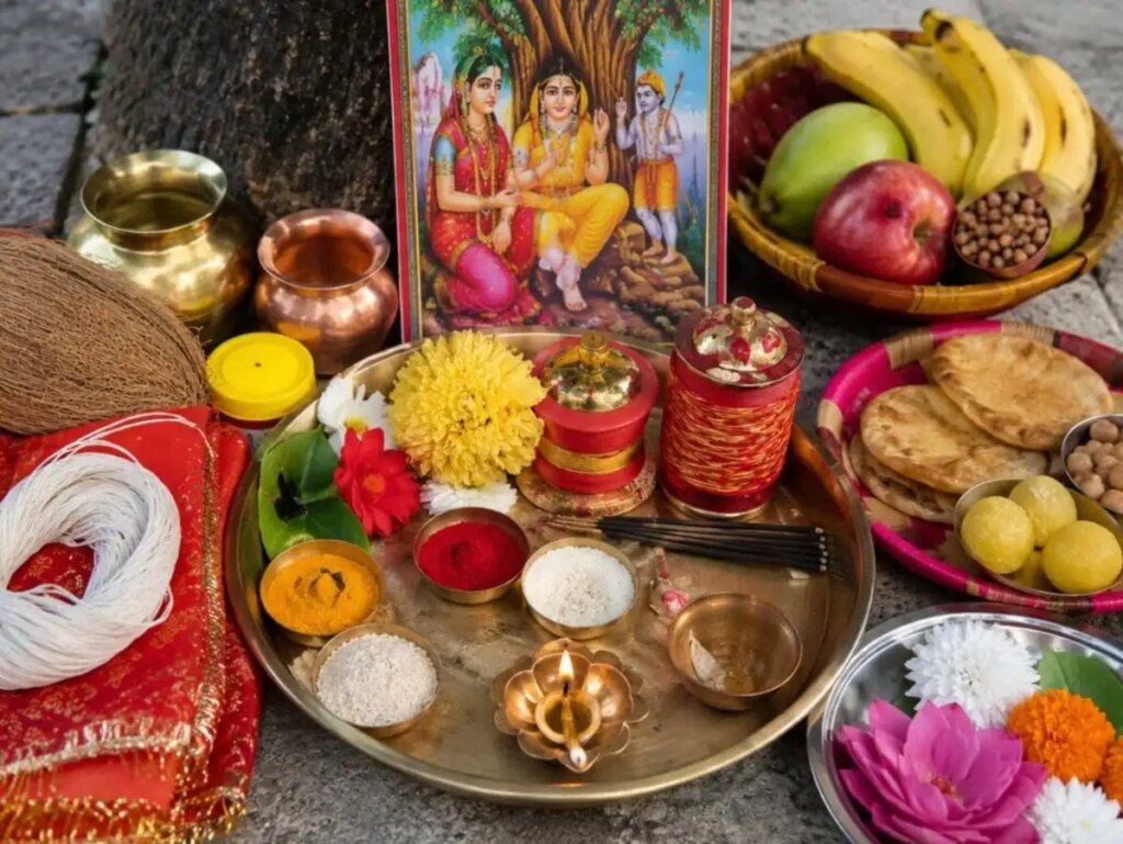 Complete material of Vat Savitri fast, fast story and easy worship method