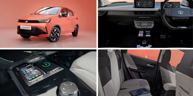 Curtain lifted from the interior of 2026 Tata Tiago facelift, many new features will be available with big infotainment.
