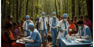 Dantewada Health Camp: CM Swasth Bastar Abhiyan Brings Healthcare to Remote Tribal Villages. Chhattisgarh News: Health services reached the forests of Dantewada, picture changed in Badepalli. News Track in Hindi