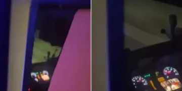 Everyone will suffer the consequences of 1's mistake, the driver was watching a movie while driving a luxury bus at night, the video sparked debate