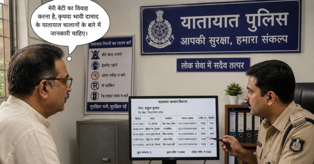 Father seeks information from police about traffic challans of future son-in-law before daughter's marriage Rayadupalem: A father in Andhra Pradesh's Kakinada district sought information from police about traffic challans against vehicles of his future son-in-law before his daughter's marriage to ascertain his sense of responsibility and driving skills. An official gave this information on Thursday. The police officer described this act as rare and deliberate, saying that the man found it more accurate to assess the character of his future son-in-law based on his behavior on the road, rather than gathering information in the traditional manner. "The man wanted to know whether his future son-in-law was involved in rash driving, drunken driving or repeatedly violating traffic rules. We appreciated his sense of responsibility," the officer said. According to the police, the man had lost his wife several years ago and raised his daughter single-handedly. He said that this father, after facing many difficulties, educated his daughter and made her an engineer. Having recently found a suitable match for his daughter, the father on Tuesday approached the Rayadupalem traffic police with the registration numbers of a car and a two-wheeler belonging to the future son-in-law. Police said that the man believed that a person's behavior while driving often reflects discipline, patience and a sense of social responsibility, so he inquired about the old challans before giving permission for the marriage. After investigation, police did not find any pending challans or serious traffic violations related to the vehicles. The officer said he was pleasantly surprised by the unusual request and appreciated the man's responsible and practical approach in finding a husband for his daughter.