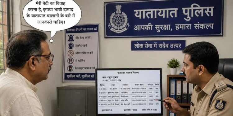 Father seeks information from police about traffic challans of future son-in-law before daughter's marriage Rayadupalem: A father in Andhra Pradesh's Kakinada district sought information from police about traffic challans against vehicles of his future son-in-law before his daughter's marriage to ascertain his sense of responsibility and driving skills. An official gave this information on Thursday. The police officer described this act as rare and deliberate, saying that the man found it more accurate to assess the character of his future son-in-law based on his behavior on the road, rather than gathering information in the traditional manner. "The man wanted to know whether his future son-in-law was involved in rash driving, drunken driving or repeatedly violating traffic rules. We appreciated his sense of responsibility," the officer said. According to the police, the man had lost his wife several years ago and raised his daughter single-handedly. He said that this father, after facing many difficulties, educated his daughter and made her an engineer. Having recently found a suitable match for his daughter, the father on Tuesday approached the Rayadupalem traffic police with the registration numbers of a car and a two-wheeler belonging to the future son-in-law. Police said that the man believed that a person's behavior while driving often reflects discipline, patience and a sense of social responsibility, so he inquired about the old challans before giving permission for the marriage. After investigation, police did not find any pending challans or serious traffic violations related to the vehicles. The officer said he was pleasantly surprised by the unusual request and appreciated the man's responsible and practical approach in finding a husband for his daughter.