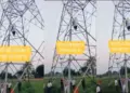 Fight between husband and wife took a filmy turn. Angry woman climbed the tower, crowd gathered to watch high voltage drama, watch video.
