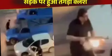 First the guy broke the glass of the car with a stick, then something like this happened, the air of the people in front became tight, Viral Video