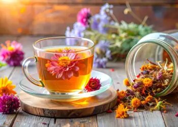 Flower tea: Health along with taste, effective in relieving stress by giving coolness in summers.