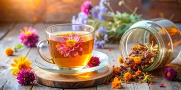 Flower tea: Health along with taste, effective in relieving stress by giving coolness in summers.
