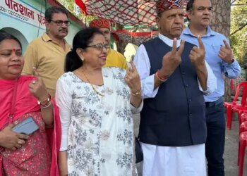 Himachal civic elections: CM Sukhu said - 'This is an opportunity to shape the future of the city', Rajeev Bindal cast his vote in Nahan.