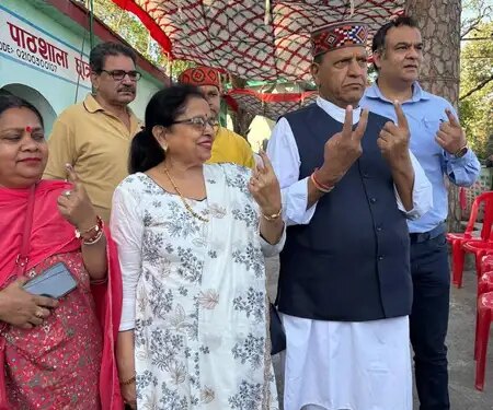 Himachal civic elections: CM Sukhu said - 'This is an opportunity to shape the future of the city', Rajeev Bindal cast his vote in Nahan.