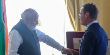Honoring the legacy of Rabindranath Tagore, gifting 'copies of aphorisms' written by Tagore to PM Modi