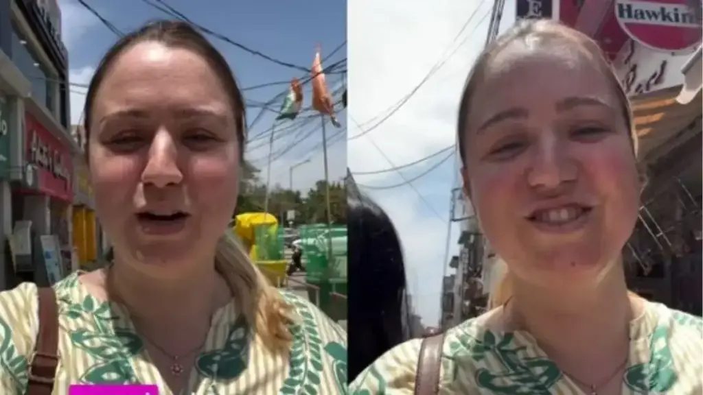 Indian vs American Market: Shocking reaction of a foreign woman, she said such a thing about the Indian market that the video went viral