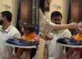 Mother adopted desi jugaad, people were happy to see the fun way of feeding the little girl.
