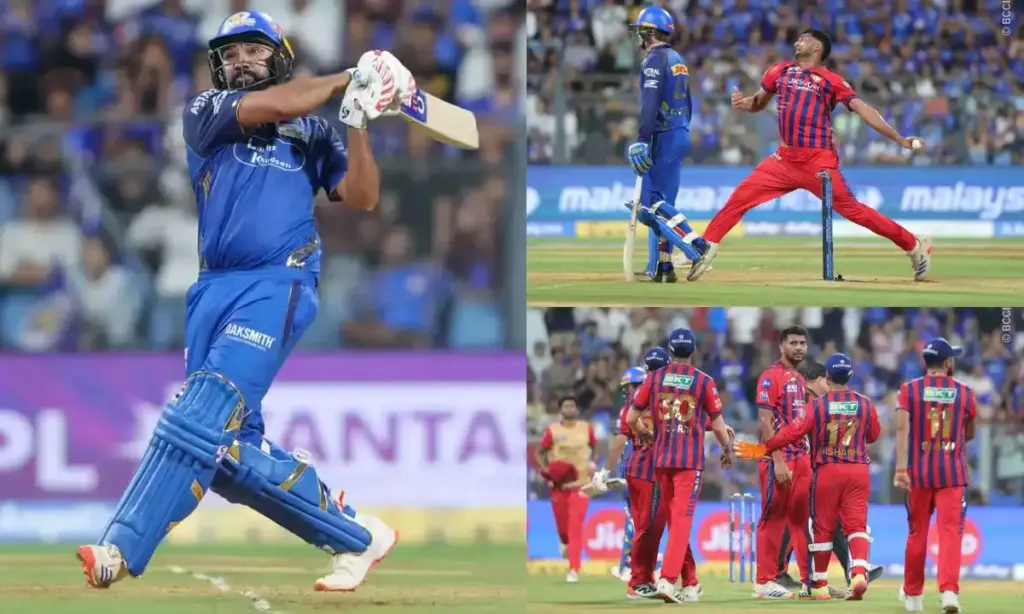 Mumbai's fortunes changed with the arrival of Hitman! Chasing the biggest target, LSG tasted its seventh defeat.